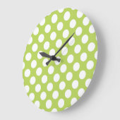 Groene poka Dots, Polka Dot Pattern, Stippen, gedo Grote Klok (Hoek)