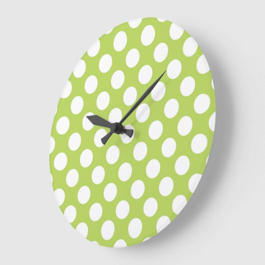 Groene poka Dots, Polka Dot Pattern, Stippen, gedo Grote Klok (Hoek)