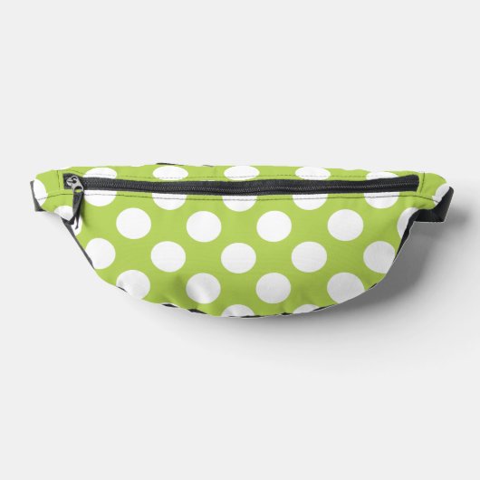 Groene poka Dots, Polka Dot Pattern, Stippen, gedo Heuptasje (Liggend)