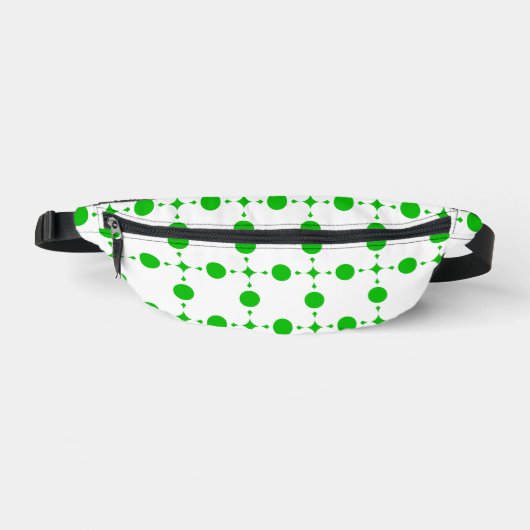 Groene poka Dots, Polka Dot Pattern, Stippen, gedo Heuptasje (Voorkant)
