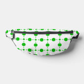 Groene poka Dots, Polka Dot Pattern, Stippen, gedo Heuptasje (Liggend)