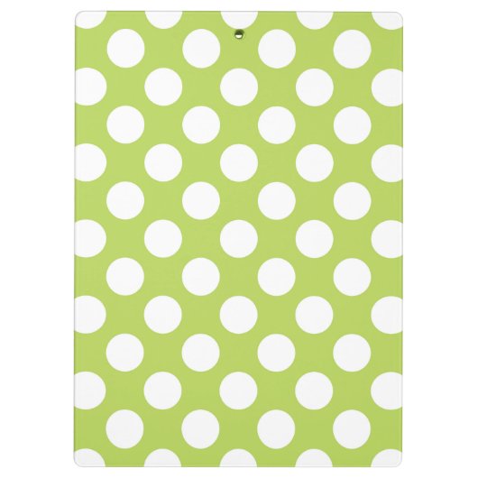 Groene poka Dots, Polka Dot Pattern, Stippen, gedo Klembord (Achterkant)