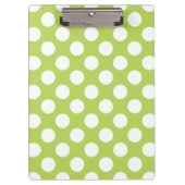 Groene poka Dots, Polka Dot Pattern, Stippen, gedo Klembord (Voorkant)