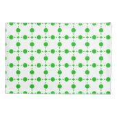 Groene poka Dots, Polka Dot Pattern, Stippen, gedo Kussensloop (Achterkant)