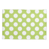 Groene poka Dots, Polka Dot Pattern, Stippen, gedo Kussensloop (Achterkant)