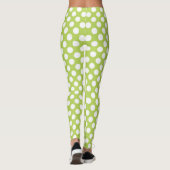 Groene poka Dots, Polka Dot Pattern, Stippen, gedo Leggings (Achterkant)