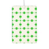 Groene poka Dots, Polka Dot Pattern, Stippen, gedo Luchtverfrisser (Voorkant)