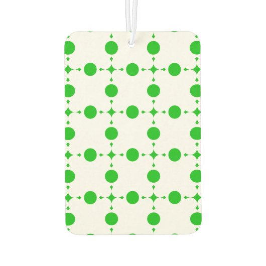 Groene poka Dots, Polka Dot Pattern, Stippen, gedo Luchtverfrisser (Achterkant)