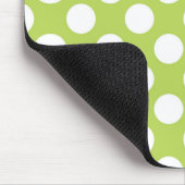 Groene poka Dots, Polka Dot Pattern, Stippen, gedo Muismat (Hoek)
