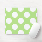 Groene poka Dots, Polka Dot Pattern, Stippen, gedo Muismat (Met muis)