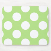 Groene poka Dots, Polka Dot Pattern, Stippen, gedo Muismat (Voorkant)