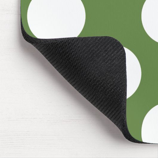 Groene poka Dots, Polka Dot Pattern, Stippen, gedo Muismat (Hoek)