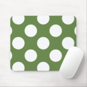 Groene poka Dots, Polka Dot Pattern, Stippen, gedo Muismat (Met muis)