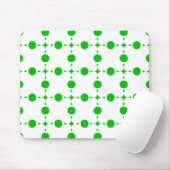 Groene poka Dots, Polka Dot Pattern, Stippen, gedo Muismat (Met muis)