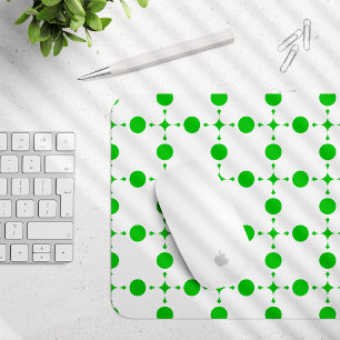 Groene poka Dots, Polka Dot Pattern, Stippen, gedo Muismat