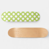 Groene poka Dots, Polka Dot Pattern, Stippen, gedo Persoonlijk Skateboard (Horizontaal)