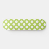 Groene poka Dots, Polka Dot Pattern, Stippen, gedo Persoonlijk Skateboard (Horizontaal)