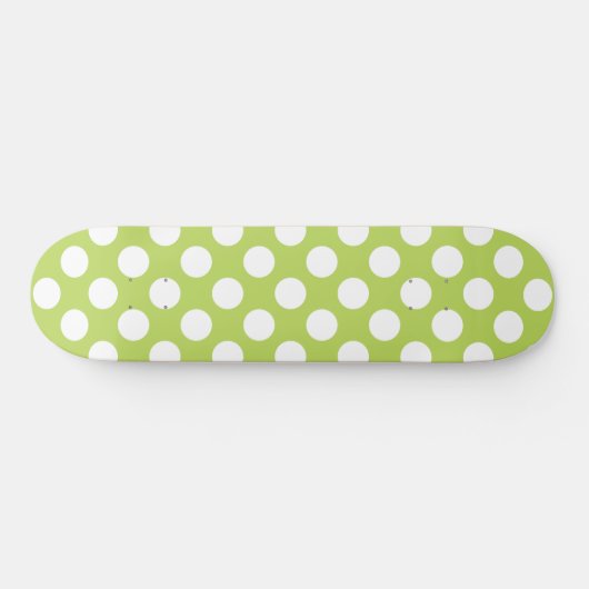 Groene poka Dots, Polka Dot Pattern, Stippen, gedo Persoonlijk Skateboard (Horizontaal)