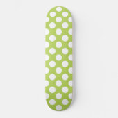Groene poka Dots, Polka Dot Pattern, Stippen, gedo Persoonlijk Skateboard (Voorkant)
