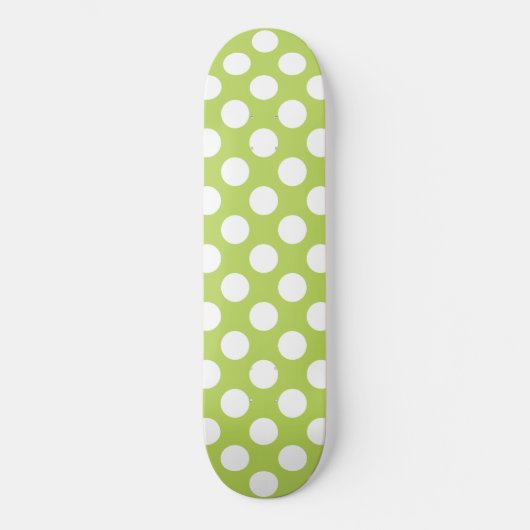 Groene poka Dots, Polka Dot Pattern, Stippen, gedo Persoonlijk Skateboard (Voorkant)