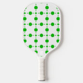 Groene poka Dots, Polka Dot Pattern, Stippen, gedo Pickleball Paddle (Voorkant)