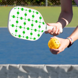 Groene poka Dots, Polka Dot Pattern, Stippen, gedo Pickleball Paddle