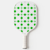 Groene poka Dots, Polka Dot Pattern, Stippen, gedo Pickleball Paddle (Achterkant)