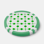 Groene poka Dots, Polka Dot Pattern, Stippen, gedo Poker Chips (Enkel)