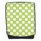 Groene poka Dots, Polka Dot Pattern, Stippen, gedo Rugtassen (Voorkant)