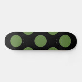 Groene poka Dots, Polka Dot Pattern, Stippen, gedo Skateboard (Horizontaal)