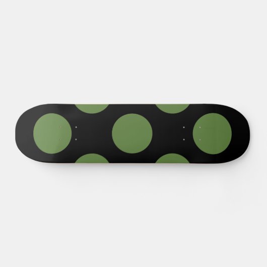 Groene poka Dots, Polka Dot Pattern, Stippen, gedo Skateboard (Horizontaal)