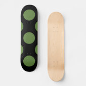 Groene poka Dots, Polka Dot Pattern, Stippen, gedo Skateboard (Voorkant)