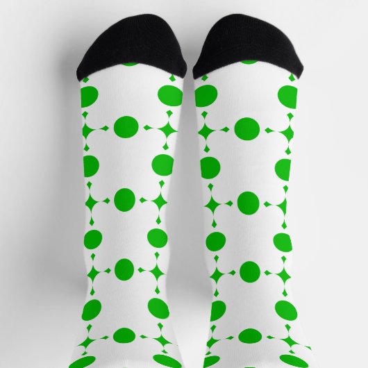 Groene poka Dots, Polka Dot Pattern, Stippen, gedo Sokken (Top)