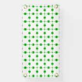 Groene poka Dots, Polka Dot Pattern, Stippen, gedo Spandoek (Verticaal)