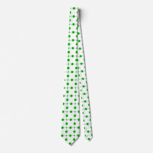 Groene poka Dots, Polka Dot Pattern, Stippen, gedo Stropdas (Voorkant)