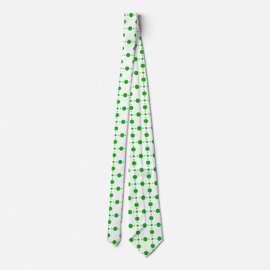 Groene poka Dots, Polka Dot Pattern, Stippen, gedo Stropdas (Achterkant)