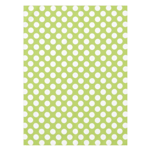 Groene poka Dots, Polka Dot Pattern, Stippen, gedo Tafelkleed (Voorkant)