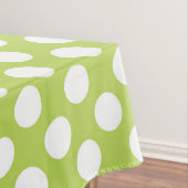 Groene poka Dots, Polka Dot Pattern, Stippen, gedo Tafelkleed (Voorbeeld)