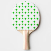 Groene poka Dots, Polka Dot Pattern, Stippen, gedo Tafeltennisbatje (Voorkant)