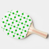 Groene poka Dots, Polka Dot Pattern, Stippen, gedo Tafeltennisbatje (Zijkant)