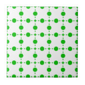 Groene poka Dots, Polka Dot Pattern, Stippen, gedo Tegeltje (Voorkant)