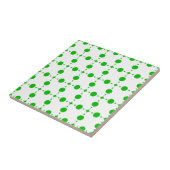 Groene poka Dots, Polka Dot Pattern, Stippen, gedo Tegeltje (Zijkant)