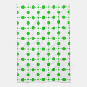Groene poka Dots, Polka Dot Pattern, Stippen, gedo Theedoek (Verticaal)