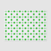 Groene poka Dots, Polka Dot Pattern, Stippen, gedo Tissuepapier (Voorkant)