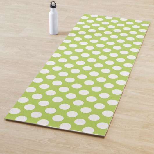 Groene poka Dots, Polka Dot Pattern, Stippen, gedo Yogamat (In situ)