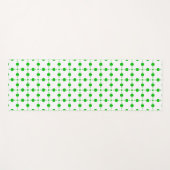 Groene poka Dots, Polka Dot Pattern, Stippen, gedo Yogamat (Voorkant (horizontaal))