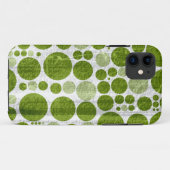 Groene poka-punten naadloze grijze achtergrond 2 Case-Mate iPhone case (Achterkant (horizontaal))