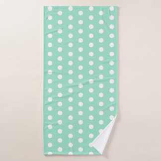 Groene Poka Stippen Badhanddoek