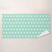 Groene Poka Stippen Badhanddoek (Badhanddoek)