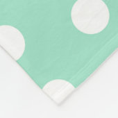 Groene Poka Stippen Fleece Deken (Hoek)